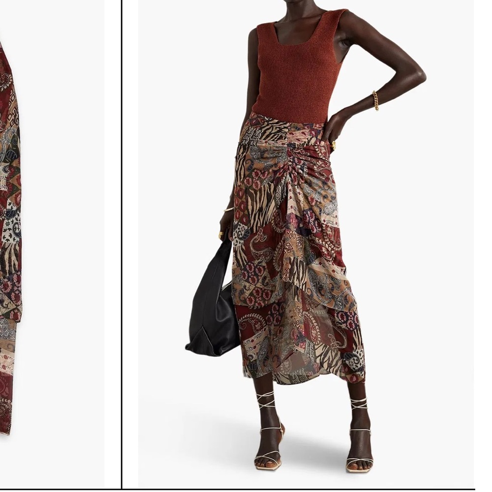 Veronica Beard Multicolor Patterned Skirt